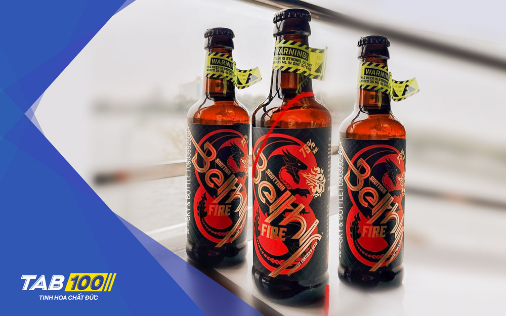 Loại bia nặng độ nhất thế giới, có thể khiến bạn tê lưỡi khi uống Beither Fire là loại bia nặng độ nhất thế giới với độ cồn 75%.