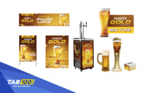 Ngoài lắp đặt bia tươi, Barett còn hỗ trợ các dụng cụ khác như máy làm lạnh nhanh, bảng biển… 