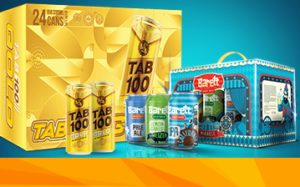 Barett và TAB100 là thương hiệu bia nội địa với những dòng sản phẩm sáng tạo.