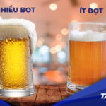 Việc rót bia sai cách dẫn đến việc li bia không có bọt hoặc có quá nhiều bọt.